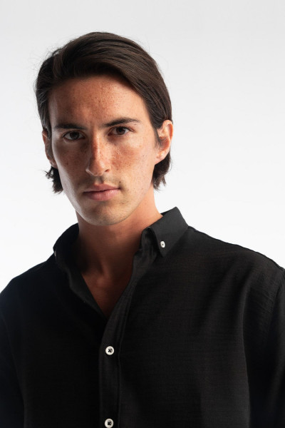 Oversize Dökümlü Erkek Gömlek