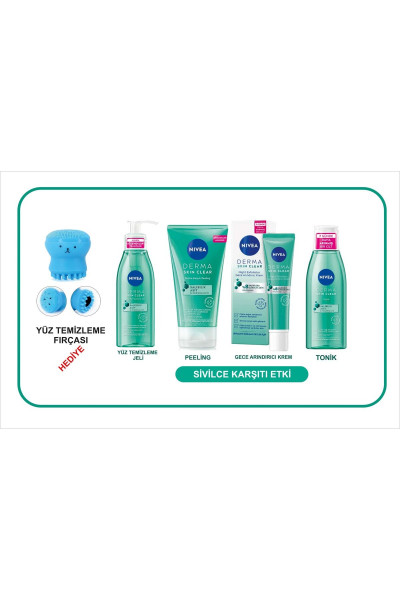 Derma Skin Clear Night Exfoliator-sivilceli Cilt Cilt Bakım-temizleyici Arındırıcı Bakım Seti Derma Skin Clear Night Exfoliator-sivilceli Cilt Cilt Bakım-temizleyici Arındırıcı Bakım Seti