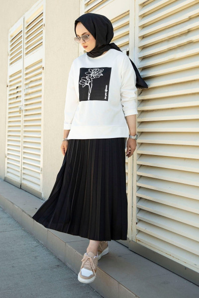 Kadın Piliseli Etekli Takım