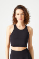 Siyah Halter Yaka Içi Sütyenli T-shirt Tank Top Siyah Halter Yaka Içi Sütyenli T-shirt Tank Top