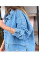 Kadın Oversize Kot Ceket