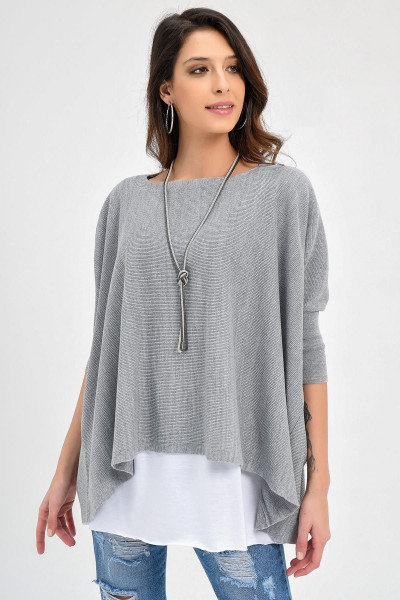 Kadın Triko Panço 20w104 Kadın Triko Panço 20w104