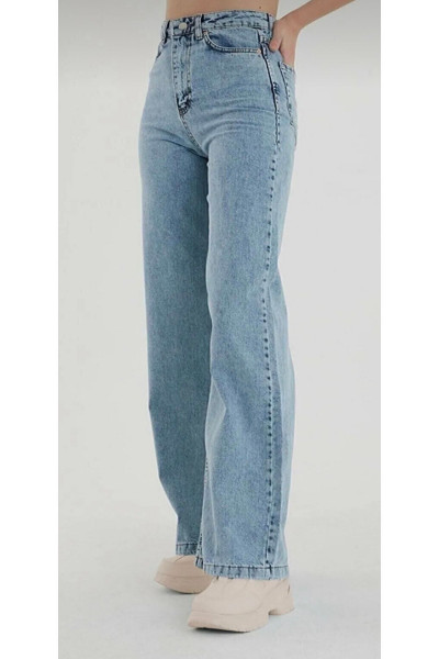 Mavi Palazzo Yüksek Bel Flare Jeans Mavi Palazzo Yüksek Bel Flare Jeans