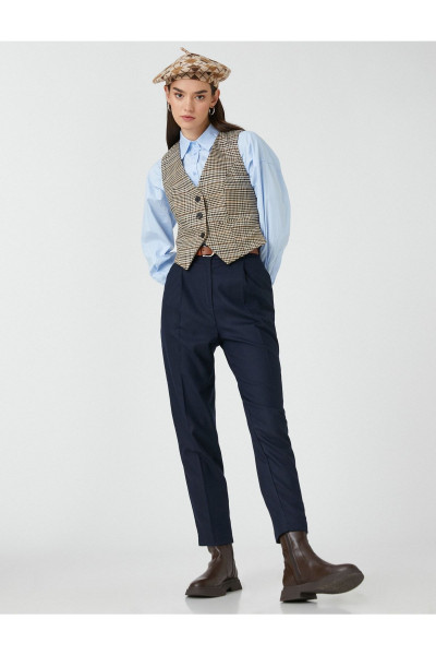 Kemerli Cepli Havuç Pantolon