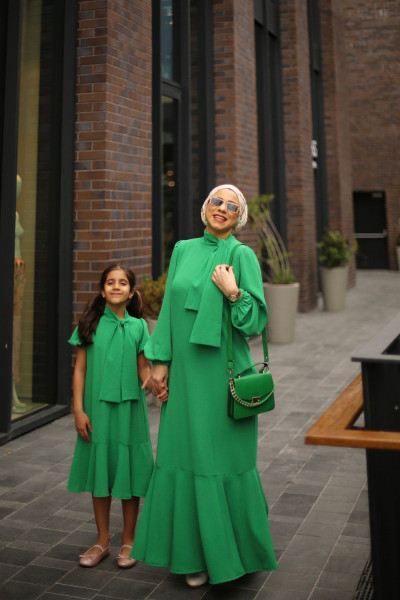 Uzun Elbise Anne Kız Kombin Tesettür Tekli Fiyattır Uzun Elbise Anne Kız Kombin Tesettür Tekli Fiyattır