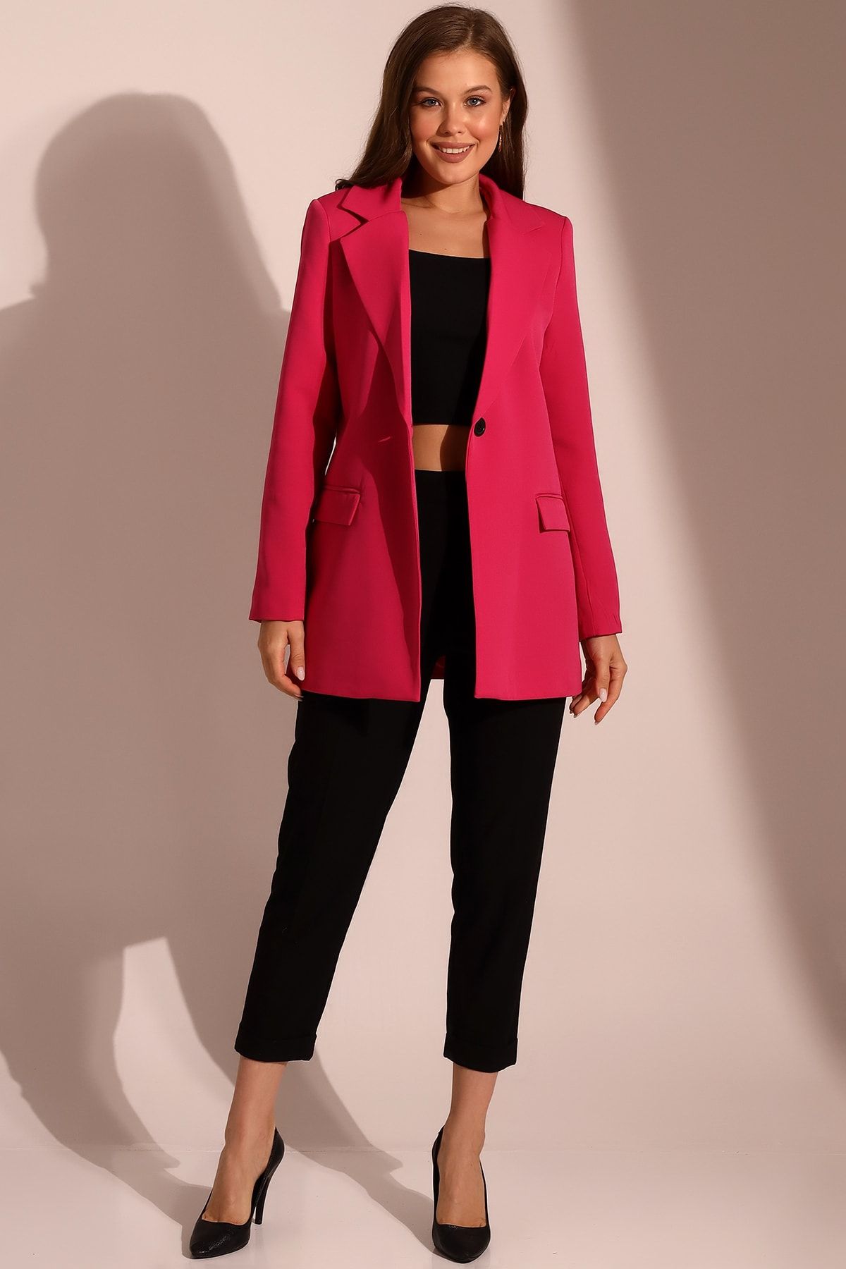 Tek Düğmeli Blazer Model Ceket Tek Düğmeli Blazer Model Ceket