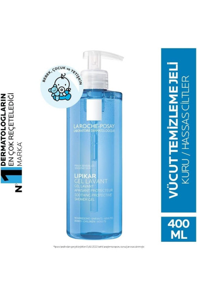 Lipikar - Kuru, Hassas Cilt Tipleri İçin Yüz Ve Vücut Temizleme Jeli 400 ml Lipikar - Kuru, Hassas Cilt Tipleri İçin Yüz Ve Vücut Temizleme Jeli 400 ml