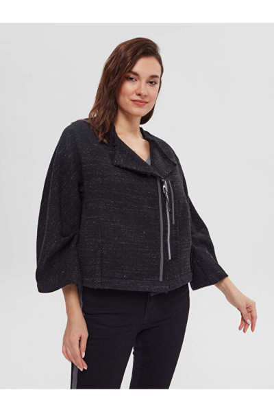 Şerit Detaylı Casual Form Tüvit Ceket 65181