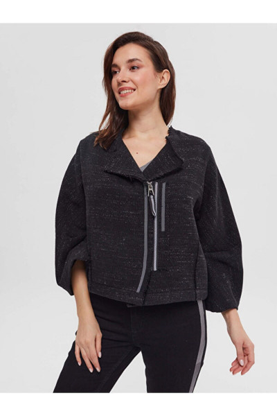 Şerit Detaylı Casual Form Tüvit Ceket 65181