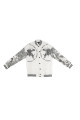 Unisex Beyaz Baskılı Oversize Kolej(varsity)ceket Unisex Beyaz Baskılı Oversize Kolej(varsity)ceket