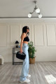 Lisa 90's Kar Yıkama Mavi Yüksek Bel Likralı Salaş Jeans Palazzo Pantolon Lisa 90's Kar Yıkama Mavi Yüksek Bel Likralı Salaş Jeans Palazzo Pantolon