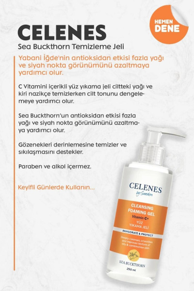 By Sweden Sea Buckthorn Temizleme Jeli Yağlı Karma 250 Ml By Sweden Sea Buckthorn Temizleme Jeli Yağlı Karma 250 Ml