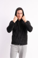 Unisex Kapüşonlu Polar Welsoft Peluş Siyah Ceket Unisex Kapüşonlu Polar Welsoft Peluş Siyah Ceket
