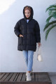 Kadın Siyah Şişme Oversize Mont Kadın Siyah Şişme Oversize Mont