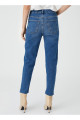 Yüksek Bel Boru Paça Dar İndigo Kadın Denim Pantolon 4WAL40039MD Yüksek Bel Boru Paça Dar İndigo Kadın Denim Pantolon 4WAL40039MD