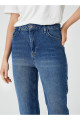 Yüksek Bel Boru Paça Dar İndigo Kadın Denim Pantolon 4WAL40039MD Yüksek Bel Boru Paça Dar İndigo Kadın Denim Pantolon 4WAL40039MD