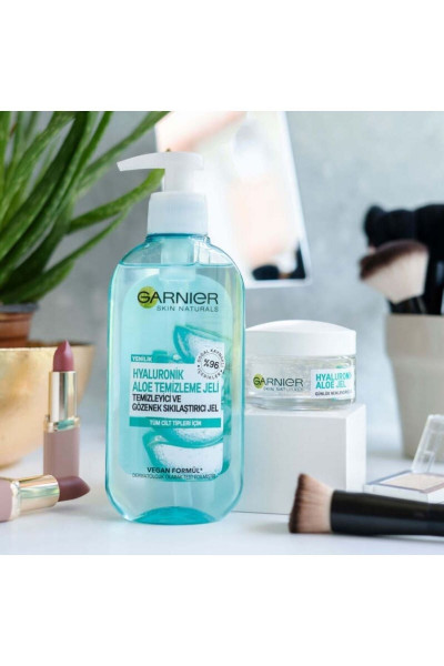 Hyaluronik Aloe Temizleme Jeli + Garnier Hyaluronik Aloe Nemlendirici Jel AVANTAJLI 2'li SET Hyaluronik Aloe Temizleme Jeli + Garnier Hyaluronik Aloe Nemlendirici Jel AVANTAJLI 2'li SET