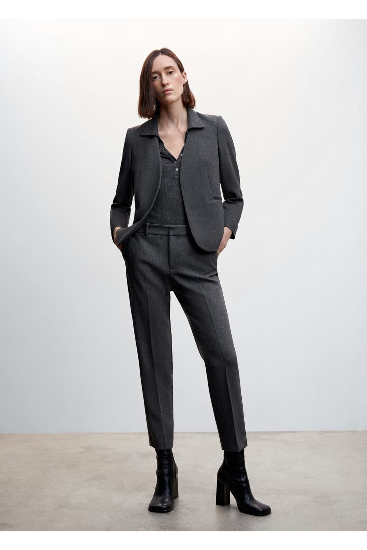 Yakasız Kumaş Ceket Yakasız Kumaş Ceket