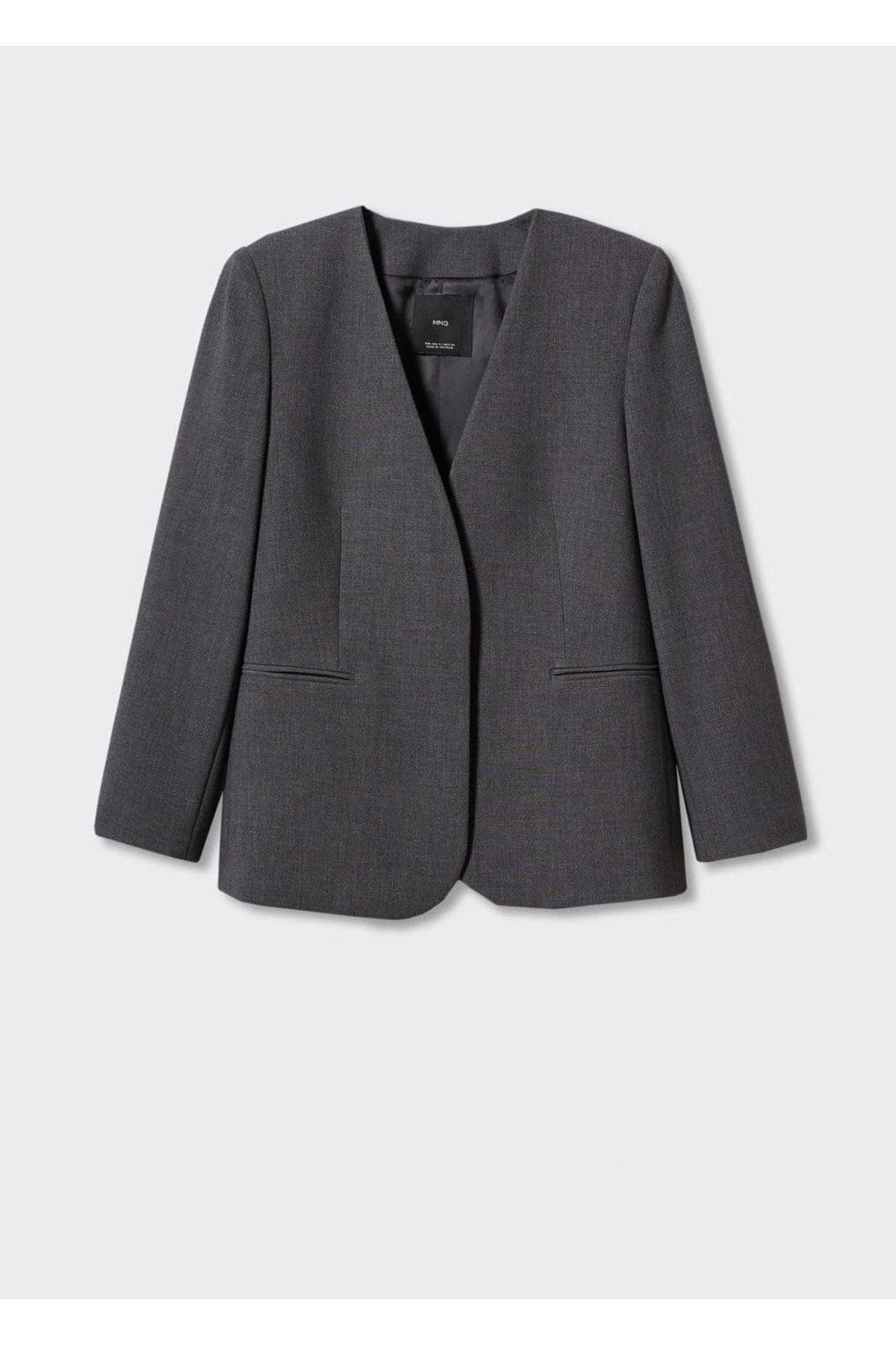 Yakasız Kumaş Ceket Yakasız Kumaş Ceket