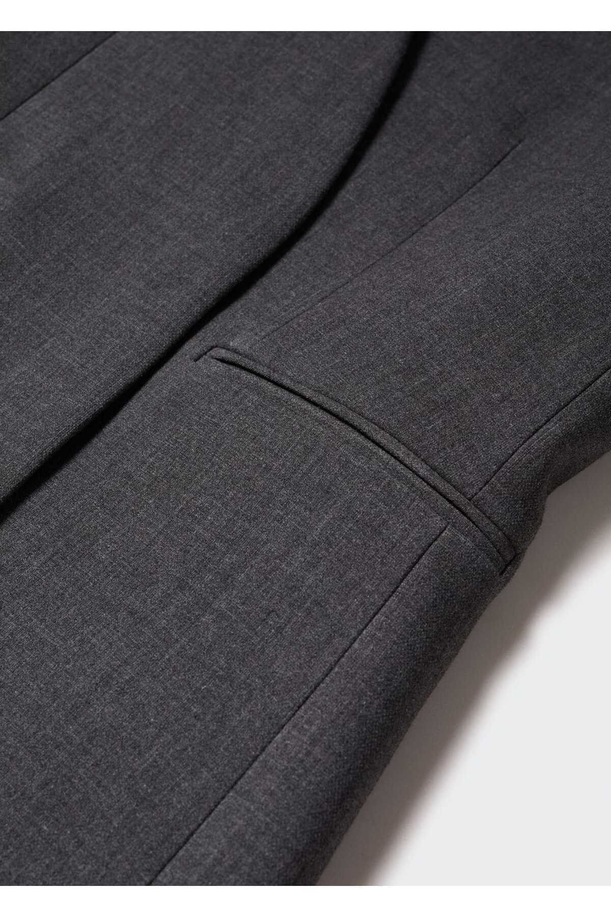 Yakasız Kumaş Ceket Yakasız Kumaş Ceket