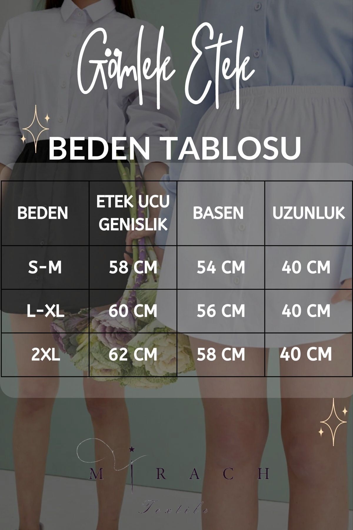 Viskon Gömlek Etek - Kırık Beyaz Viskon Gömlek Etek - Kırık Beyaz