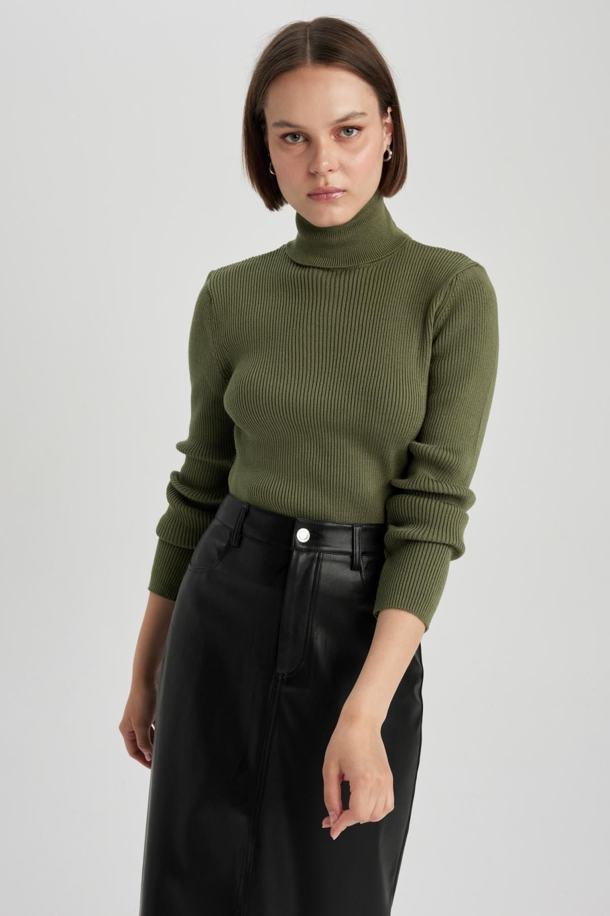 Slim Fit Balıkçı Yaka Kazak X7912az23au Slim Fit Balıkçı Yaka Kazak X7912az23au