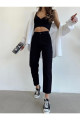 Siyah Solmaz Mom Jean Kadın Boyfriend Yüksek Bel Power Likra Siyah Solmaz Mom Jean Kadın Boyfriend Yüksek Bel Power Likra