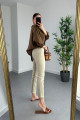 Mona Bej Mom Jean Kadın Boyfriend Yüksek Bel Likralı Kot Pantolon Mona Bej Mom Jean Kadın Boyfriend Yüksek Bel Likralı Kot Pantolon