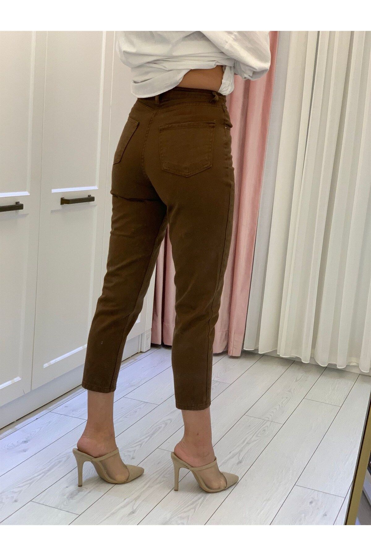 Yüksek Bel Rosa Yüksek Bel Mom Jean-Kahve Yüksek Bel Rosa Yüksek Bel Mom Jean-Kahve