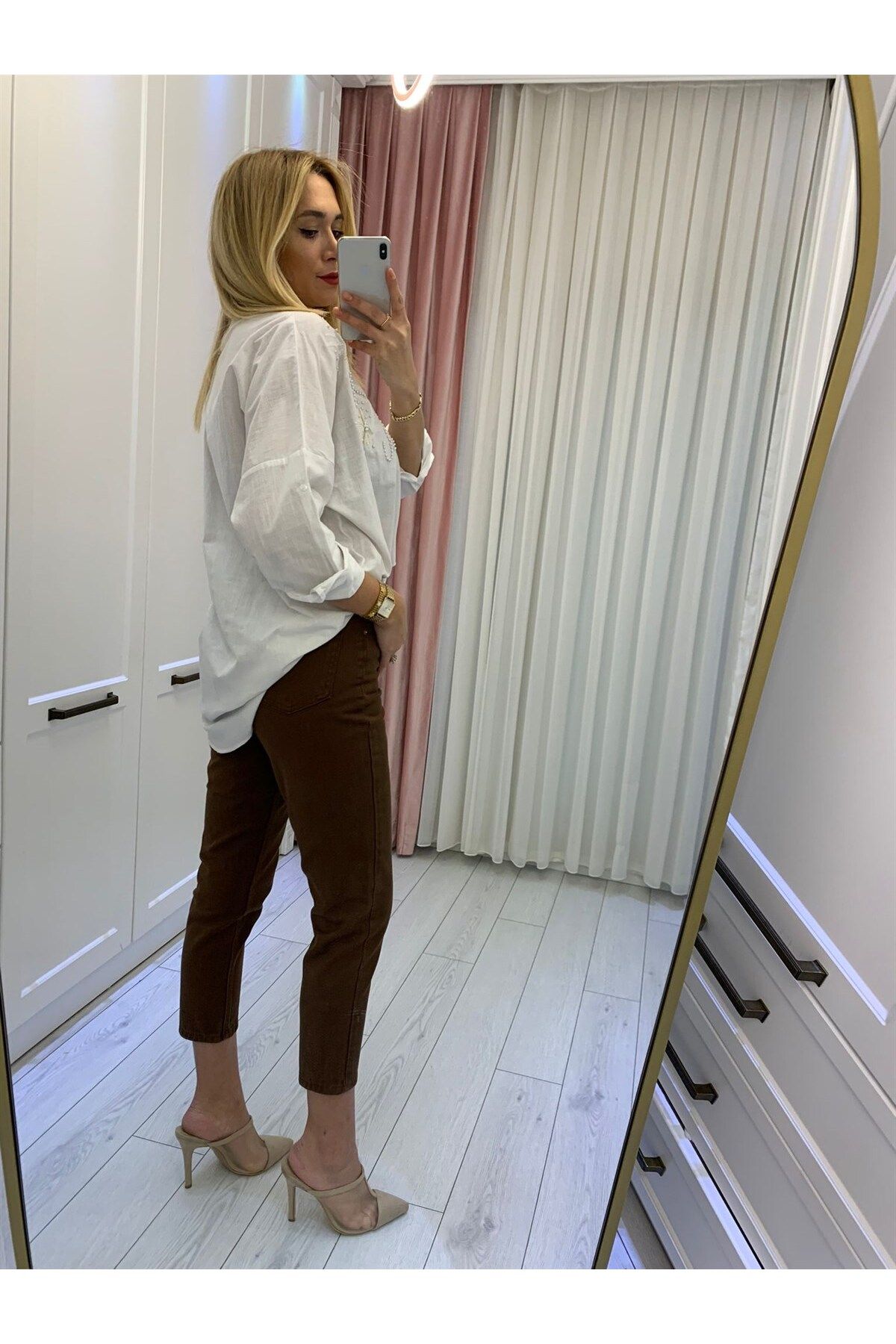 Yüksek Bel Rosa Yüksek Bel Mom Jean-Kahve Yüksek Bel Rosa Yüksek Bel Mom Jean-Kahve