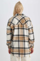 Oversize Fit Gömlek Yaka Flanel Uzun Kollu Tunik Oversize Fit Gömlek Yaka Flanel Uzun Kollu Tunik
