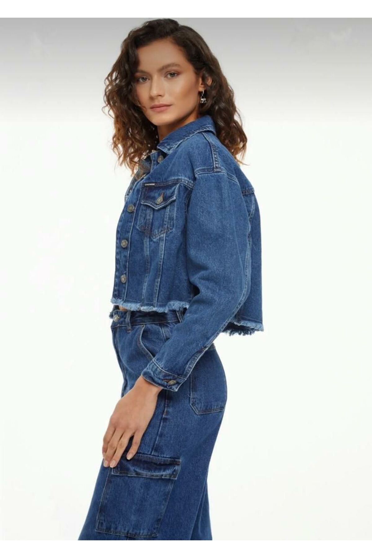 Trend Crop Kot Ceket Trend Crop Kot Ceket
