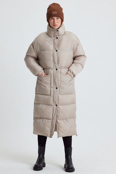 Uzun Şişme Mont AD-K50469LNW Uzun Şişme Mont AD-K50469LNW