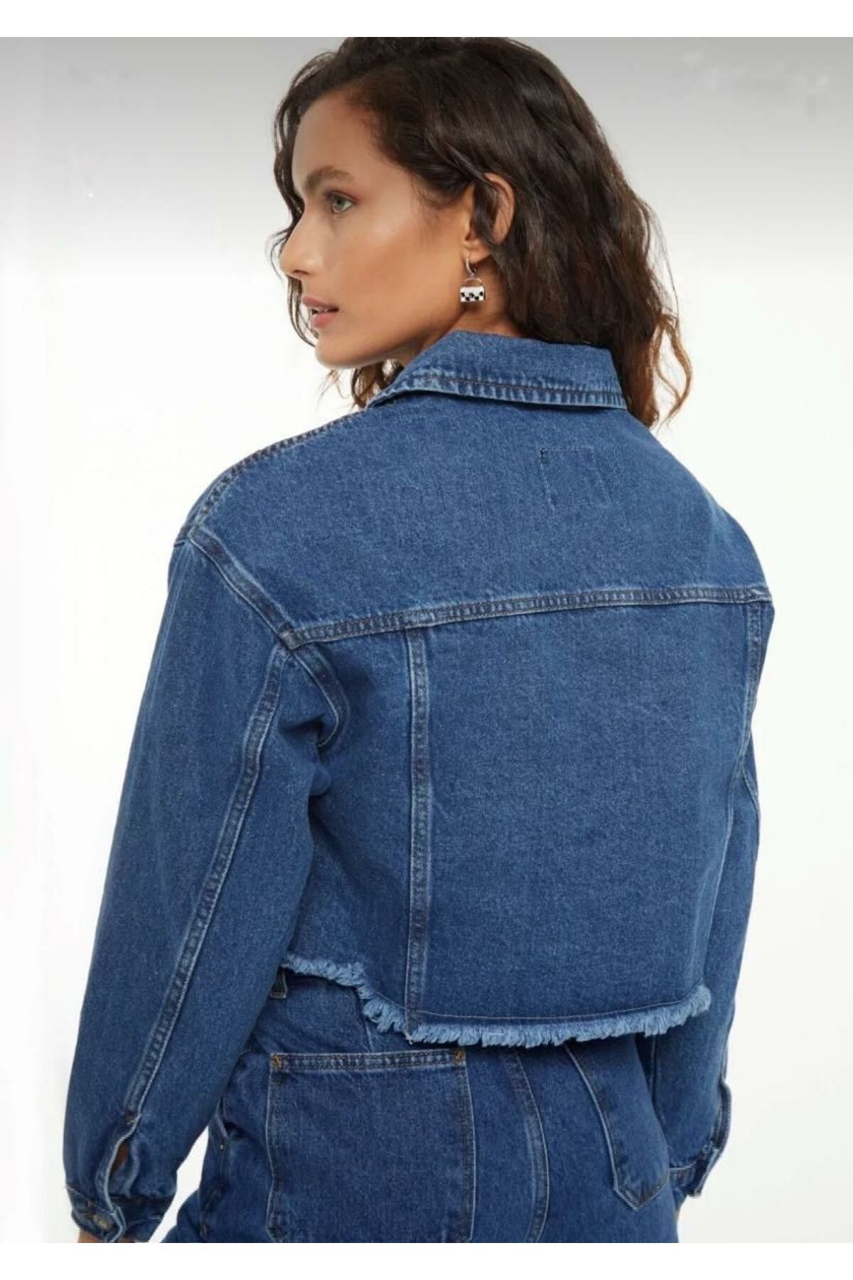 Trend Crop Kot Ceket Trend Crop Kot Ceket