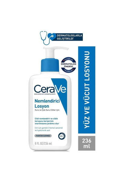 Çok Kuru ve Kuru ciltler için zengin, yağsız B3 vitaminli yüz ve vücut nemlendiricisi 340gr Çok Kuru ve Kuru ciltler için zengin, yağsız B3 vitaminli yüz ve vücut nemlendiricisi 340gr