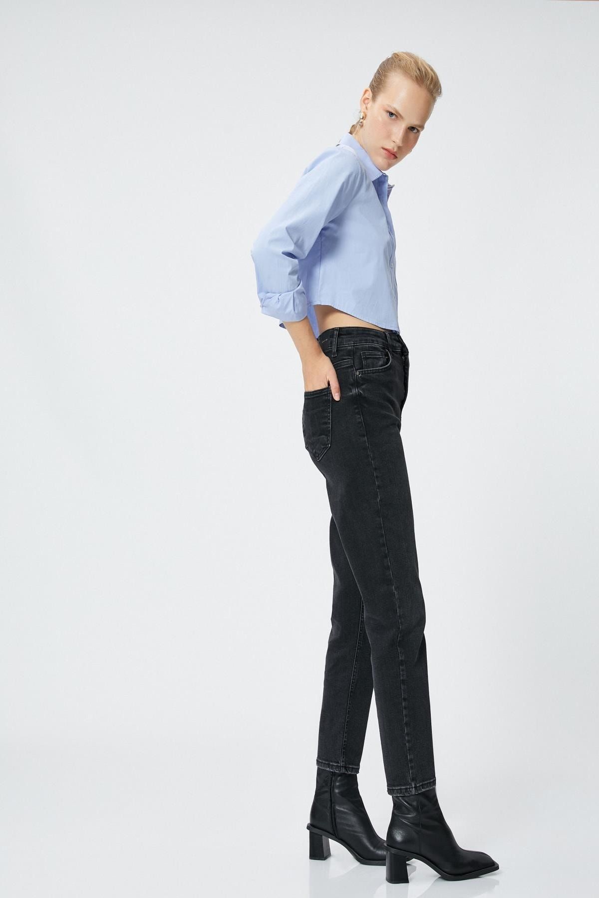 Kadın Siyah Jeans Kadın Siyah Jeans