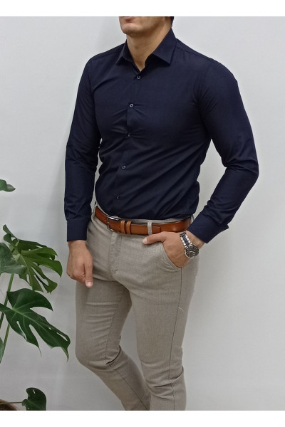 Slimfit Dar Kesim Takım Elbise Gömleği