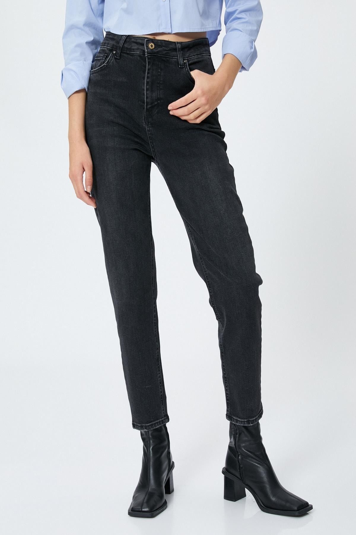 Kadın Siyah Jeans Kadın Siyah Jeans