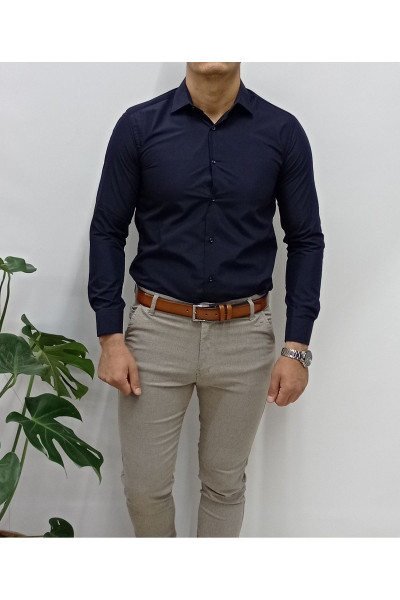 Slimfit Dar Kesim Takım Elbise Gömleği