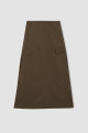 Regular Fit Gabardin Maxi Etek Regular Fit Gabardin Maxi Etek