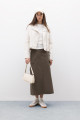 Regular Fit Gabardin Maxi Etek Regular Fit Gabardin Maxi Etek