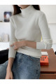 Unisex Beyaz Pamuklu Balıkçı Yaka Kaşkorse Şardonlu Slimfit Boğazlı Kazak Unisex Beyaz Pamuklu Balıkçı Yaka Kaşkorse Şardonlu Slimfit Boğazlı Kazak