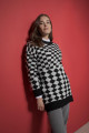 Regular Fit Bisiklet Yaka Desenli Tunik Regular Fit Bisiklet Yaka Desenli Tunik