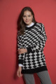 Regular Fit Bisiklet Yaka Desenli Tunik Regular Fit Bisiklet Yaka Desenli Tunik