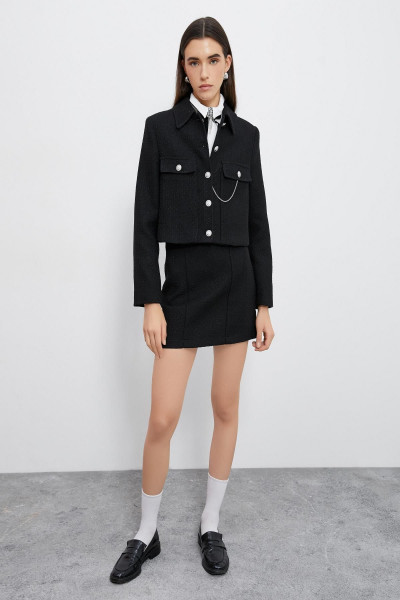 Kadın Siyah Ceket Kadın Siyah Ceket