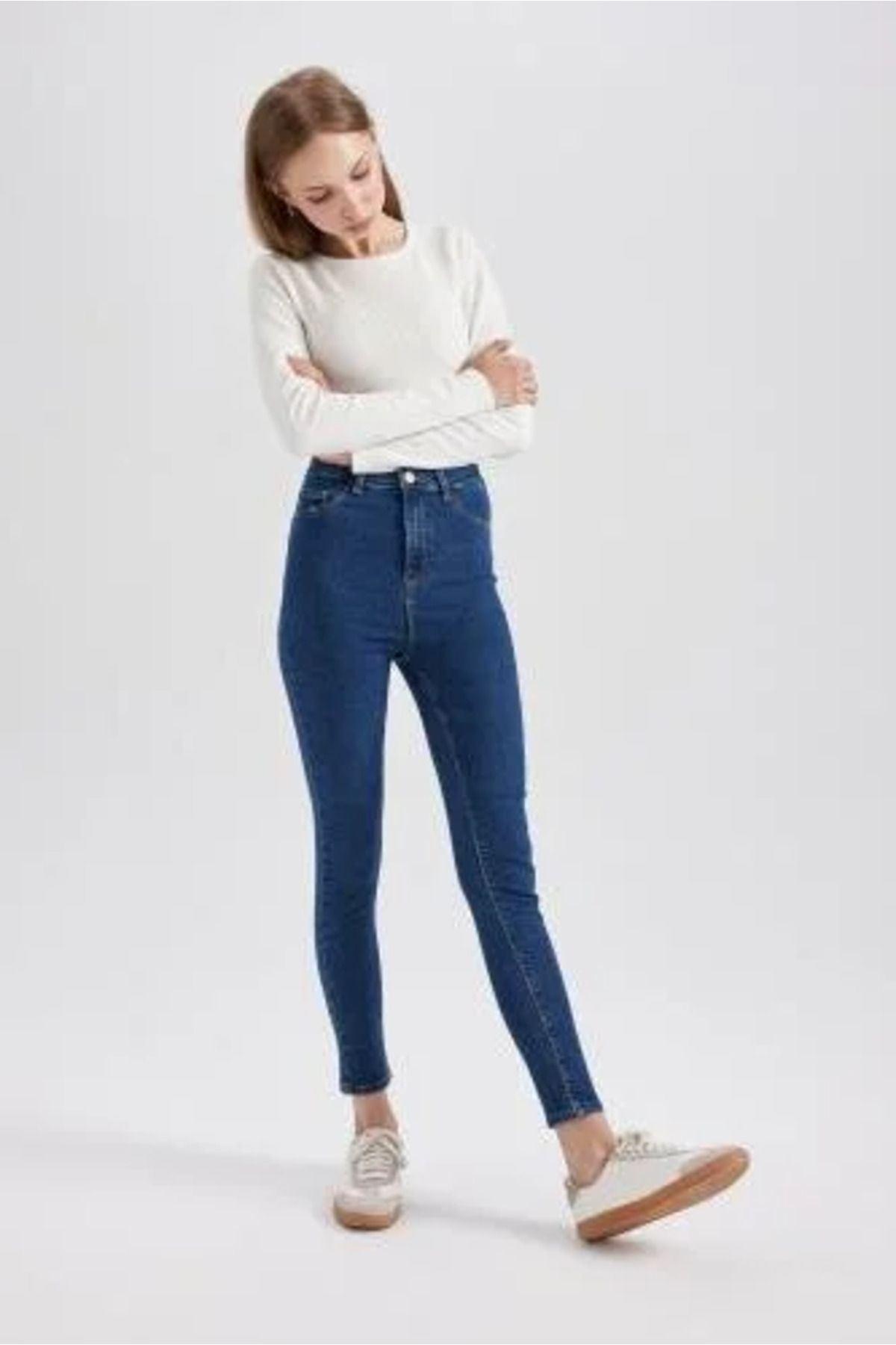 Yüksek Bel Bilek Boy Jegging Jean Pantolon A5823ax23au Yüksek Bel Bilek Boy Jegging Jean Pantolon A5823ax23au