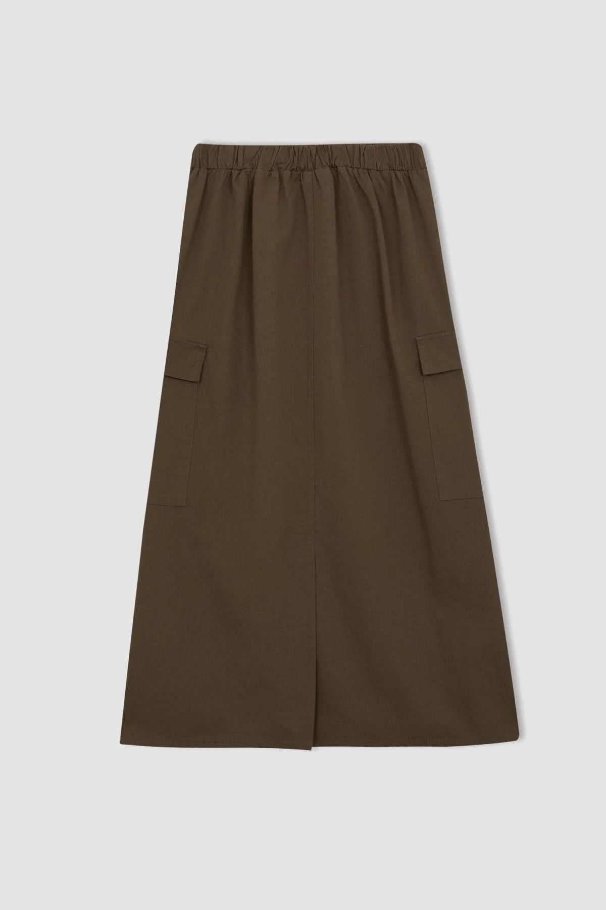 Regular Fit Gabardin Maxi Etek Regular Fit Gabardin Maxi Etek