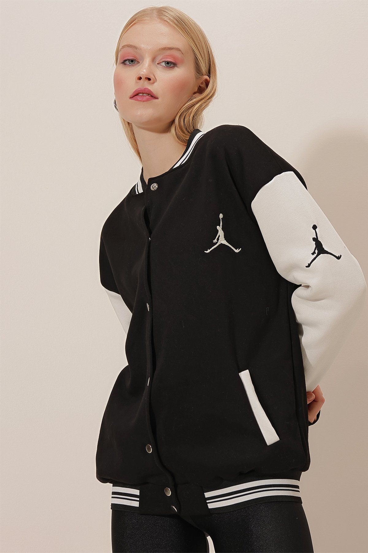 Üç İplik Baskı Kolej Ceket