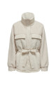 Krem Kadın Mont ONLARIANNA PADDED MIX TEDDY JACKET Krem Kadın Mont ONLARIANNA PADDED MIX TEDDY JACKET