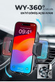 HaYas Oto Aksesuar - Kancalı Araç Içi Premium Telefon Tutucu - Araba Telefon Tutacağı Havalandırma Için
